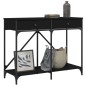 vidaXL Mesa consola madera de ingeniería negra 100x39x78,5 cm vidaXL Mesa consola madera de ingeniería negra 100x39x78,5 cm