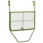 vidaXL Mesa de balcón acero verde 60x40 cm vidaXL Mesa de balcón acero verde 60x40 cm