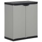 vidaXL Armario para desechos de jardín PP gris y negro 68x40x85 cm vidaXL Armario para desechos de jardín PP gris y negro 68x40x85 cm