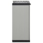 vidaXL Armario para desechos de jardín PP gris y negro 68x40x85 cm vidaXL Armario para desechos de jardín PP gris y negro 68x40x85 cm