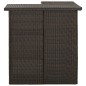 vidaXL Set de bar para jardín 8 pzas y cojines ratán sintético marrón vidaXL Set de bar para jardín 8 pzas y cojines ratán sintético marrón