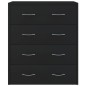 vidaXL Aparador con 4 cajones negro 60x30,5x71 cm vidaXL Aparador con 4 cajones negro 60x30,5x71 cm