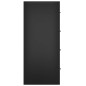vidaXL Aparador con 4 cajones negro 60x30,5x71 cm vidaXL Aparador con 4 cajones negro 60x30,5x71 cm