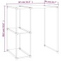 vidaXL Estantería sobre lavadora hierro gris 87x55x90,5 cm vidaXL Estantería sobre lavadora hierro gris 87x55x90,5 cm