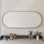 vidaXL Espejo de pared ovalado negro 25x60 cm vidaXL Espejo de pared ovalado negro 25x60 cm