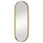 vidaXL Espejo de pared ovalado dorado 15x40 cm vidaXL Espejo de pared ovalado dorado 15x40 cm