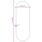 vidaXL Espejo de pared ovalado dorado 15x40 cm vidaXL Espejo de pared ovalado dorado 15x40 cm