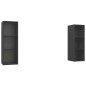 vidaXL Muebles de salón de pared 2 piezas madera ingeniería gris