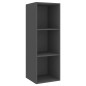 vidaXL Muebles de salón de pared 2 piezas madera ingeniería gris