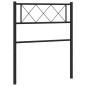 vidaXL Cabecero de metal negro 75 cm vidaXL Cabecero de metal negro 75 cm