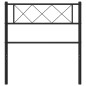 vidaXL Cabecero de metal negro 75 cm vidaXL Cabecero de metal negro 75 cm