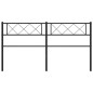 vidaXL Cabecero de metal negro 120 cm vidaXL Cabecero de metal negro 120 cm