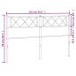 vidaXL Cabecero de metal negro 120 cm vidaXL Cabecero de metal negro 120 cm