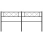 vidaXL Cabecero de metal negro 200 cm