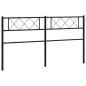vidaXL Cabecero de metal negro 200 cm