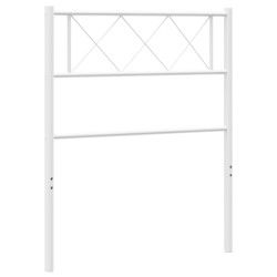 vidaXL Cabecero de metal blanco 100 cm