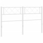 vidaXL Cabecero de metal blanco 150 cm