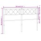 vidaXL Cabecero de metal blanco 150 cm