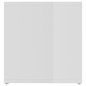 vidaXL Muebles de salón de pared 2 pzs madera ingeniería blanco brillo