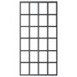 vidaXL Puerta corredera ESG vidrio y aluminio negra 102x205 cm