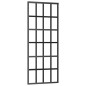 vidaXL Puerta corredera ESG vidrio y aluminio negra 76x205 cm vidaXL Puerta corredera ESG vidrio y aluminio negra 76x205 cm