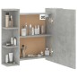 vidaXL Mueble con espejo y luces LED gris hormigón 70x16,5x60 cm vidaXL Mueble con espejo y luces LED gris hormigón 70x16,5x60 cm