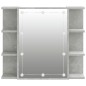 vidaXL Mueble con espejo y luces LED gris hormigón 70x16,5x60 cm vidaXL Mueble con espejo y luces LED gris hormigón 70x16,5x60 cm