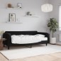 vidaXL Sofá cama con colchón terciopelo negro 100x200 cm vidaXL Sofá cama con colchón terciopelo negro 100x200 cm