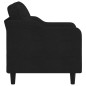 vidaXL Sillón de tela negro 60 cm vidaXL Sillón de tela negro 60 cm