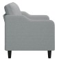 vidaXL Sofá de 2 plazas de tela gris claro 120 cm vidaXL Sofá de 2 plazas de tela gris claro 120 cm