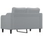 vidaXL Sofá de 2 plazas de tela gris claro 120 cm vidaXL Sofá de 2 plazas de tela gris claro 120 cm