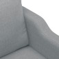 vidaXL Sofá de 2 plazas de tela gris claro 120 cm vidaXL Sofá de 2 plazas de tela gris claro 120 cm