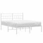 vidaXL Estructura de cama con cabecero metal blanca 160x200 cm vidaXL Estructura de cama con cabecero metal blanca 160x200 cm