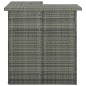vidaXL Set de bar para jardín 8 piezas y cojines ratán sintético gris vidaXL Set de bar para jardín 8 piezas y cojines ratán sintético gris