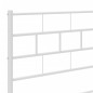 vidaXL Estructura cama metal con cabecero y pie cama blanco 193x203 cm