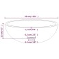 vidaXL Lavabo de vidrio templado esmerilado 35x12 cm vidaXL Lavabo de vidrio templado esmerilado 35x12 cm