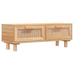 vidaXL Mesa de centro madera contrachapada y pino marrón 80x40x30 cm
