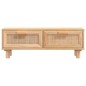 vidaXL Mesa de centro madera contrachapada y pino marrón 80x40x30 cm vidaXL Mesa de centro madera contrachapada y pino marrón 80x40x30 cm