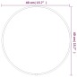vidaXL Espejo de pared redondo plateado Ø 40 cm vidaXL Espejo de pared redondo plateado Ø 40 cm
