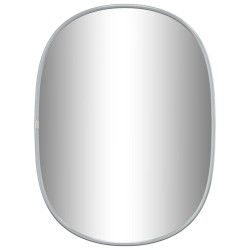 vidaXL Espejo de pared plateado 40x30 cm