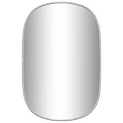 vidaXL Espejo de pared plateado 60x40 cm