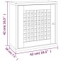 vidaXL Mueble de pared madera maciza nogal 42x18x42 cm