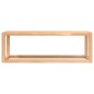 vidaXL Toallero de madera maciza nogal 60x20x20 cm vidaXL Toallero de madera maciza nogal 60x20x20 cm