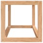 vidaXL Toallero de madera maciza nogal 60x20x20 cm vidaXL Toallero de madera maciza nogal 60x20x20 cm