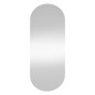 vidaXL Espejo de pared vidrio ovalado 25x60 cm vidaXL Espejo de pared vidrio ovalado 25x60 cm