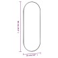 vidaXL Espejo de pared vidrio ovalado 25x60 cm vidaXL Espejo de pared vidrio ovalado 25x60 cm