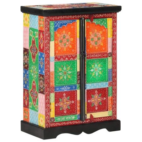 vidaXL Aparador pintado a mano puertas madera maciza mango 53x30x75 cm