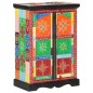 vidaXL Aparador pintado a mano puertas madera maciza mango 53x30x75 cm vidaXL Aparador pintado a mano puertas madera maciza mango 53x30x75 cm
