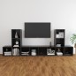 vidaXL Muebles de salón 5 piezas madera de ingeniería gris vidaXL Muebles de salón 5 piezas madera de ingeniería gris