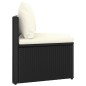 vidaXL Set de sofás de jardín 4 piezas y cojines ratán sintético negro vidaXL Set de sofás de jardín 4 piezas y cojines ratán sintético negro